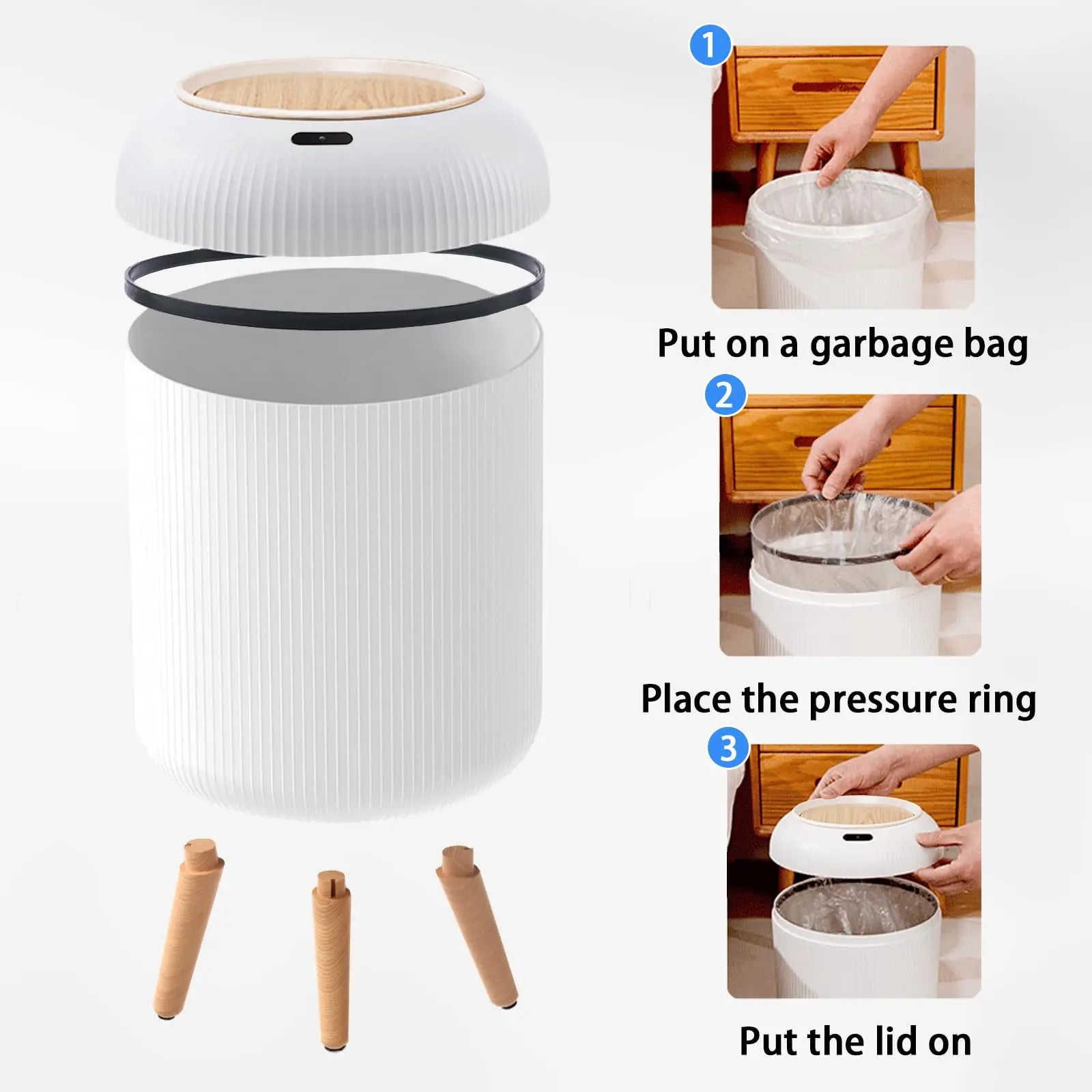 Smart Motion Sensor Trash Bin
