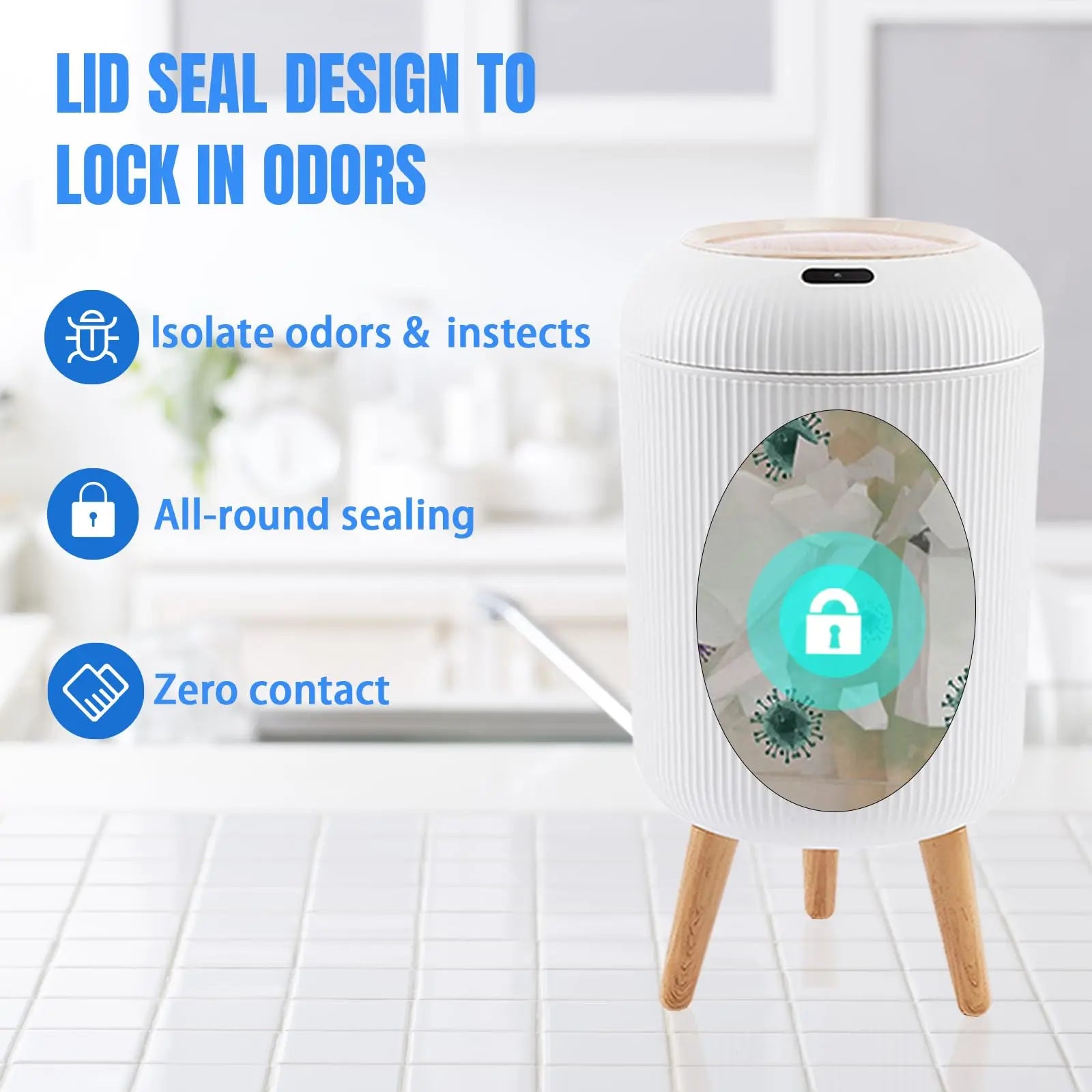 Smart Motion Sensor Trash Bin