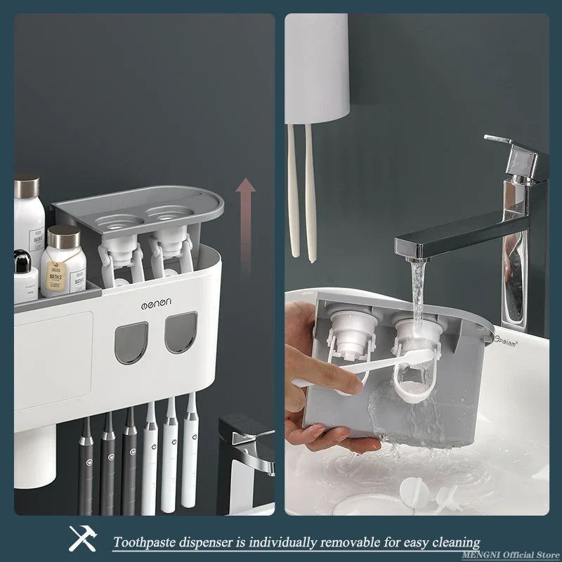 Smart Toothpaste Dispenser Set