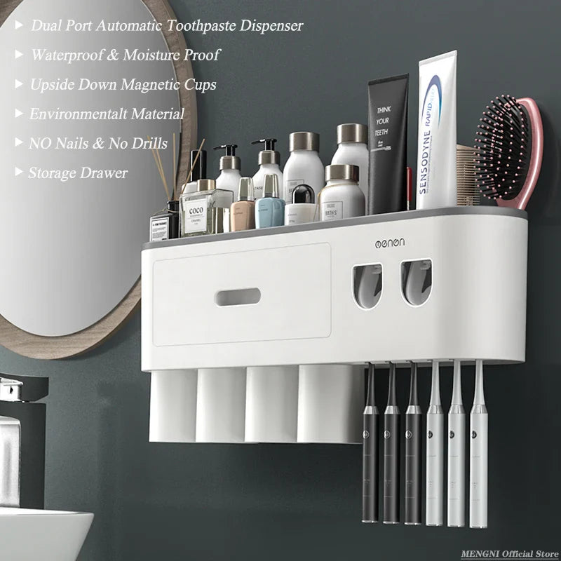 Smart Toothpaste Dispenser Set