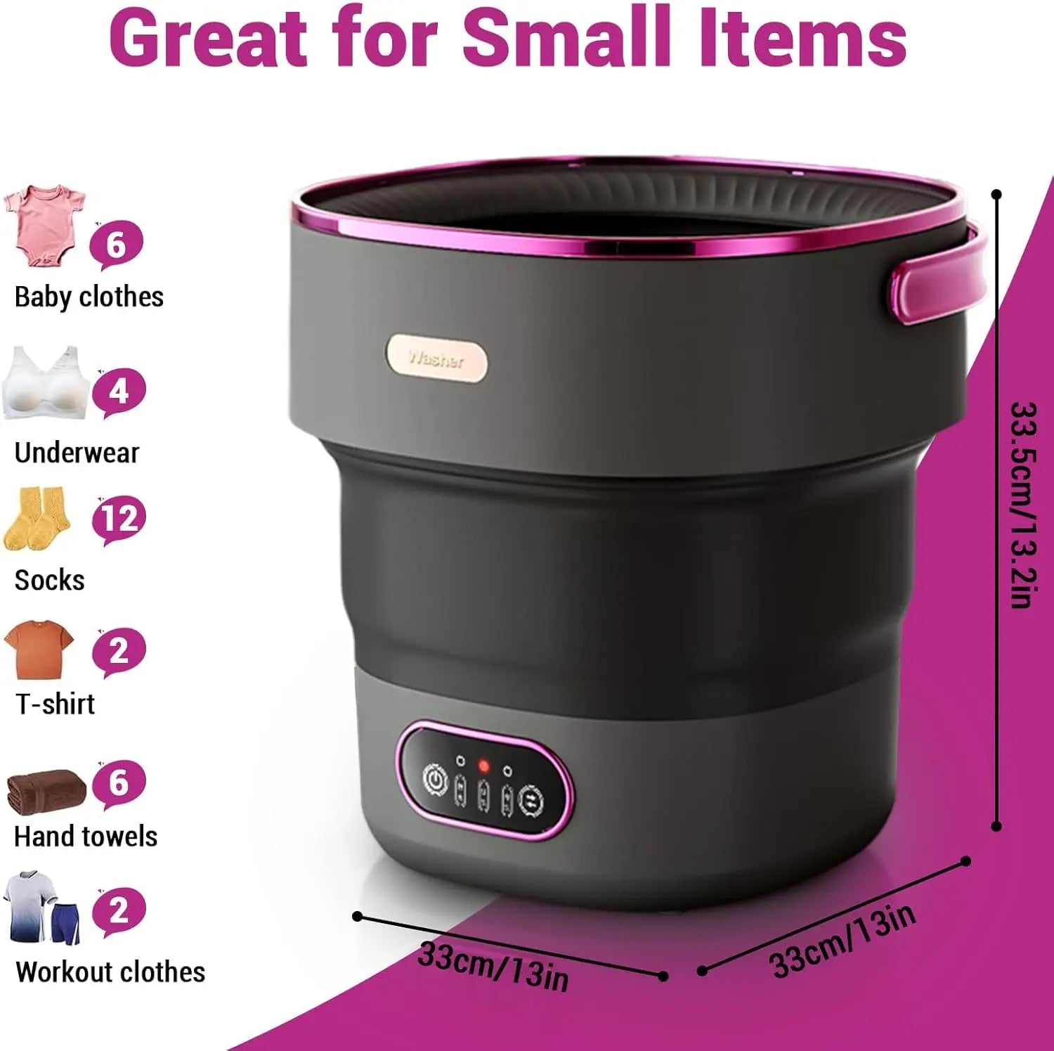 Portable Foldable Mini Washer